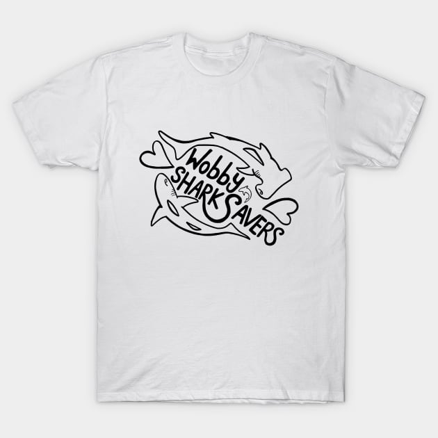 Wobby Outline T-Shirt by WobbySharkSavers